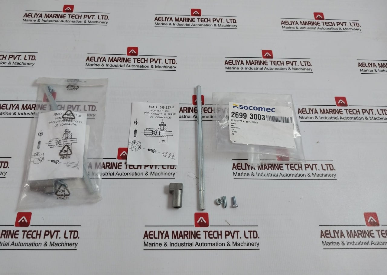 Socomec 2699 3003 Shaft For Handle Switch Disconnector Axe F Type A-6P7-200Mm