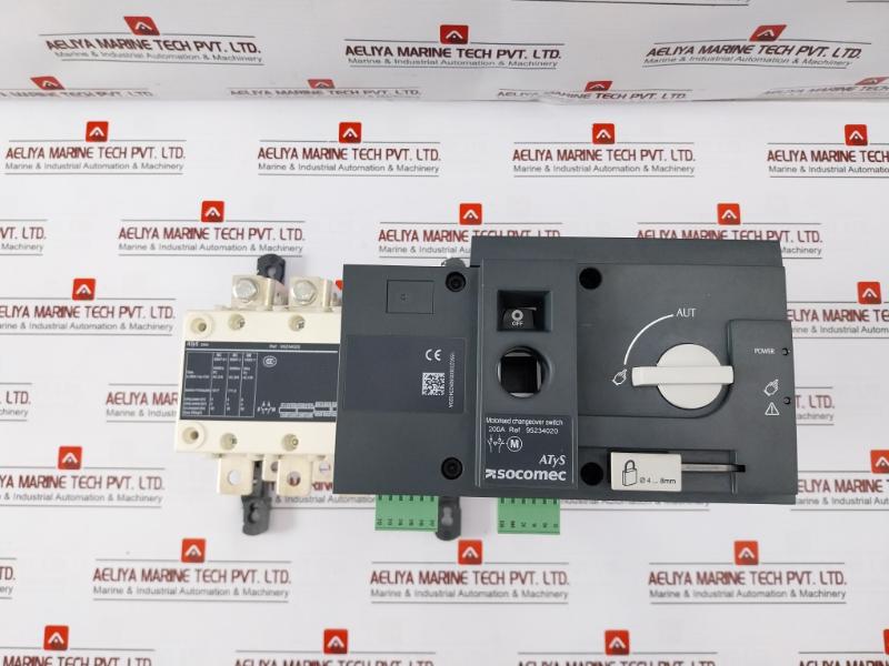 Socomec Atys R-4P-200A Motorised Changeover Switch 95234020Sl 2A/24V