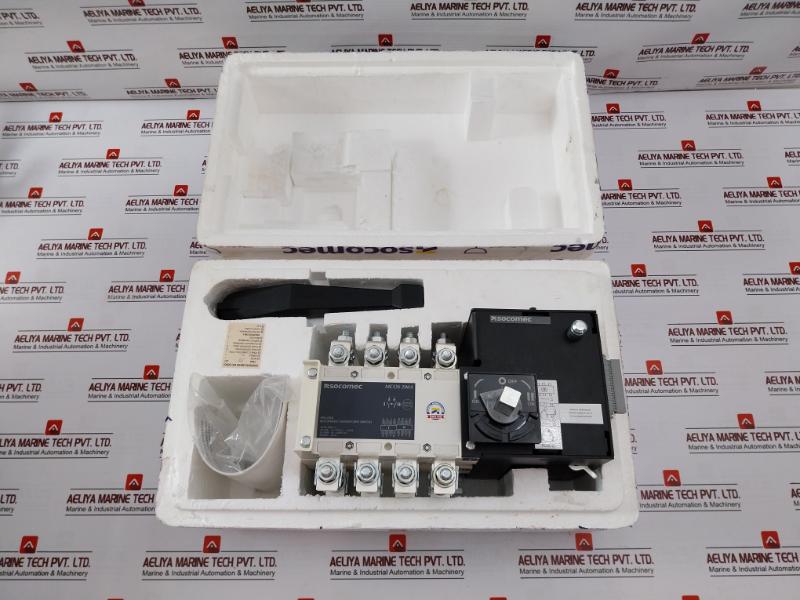 Socomec Mcos-4P-200A Pole Bypass Changeover Switch 125A-1600A 230Vac