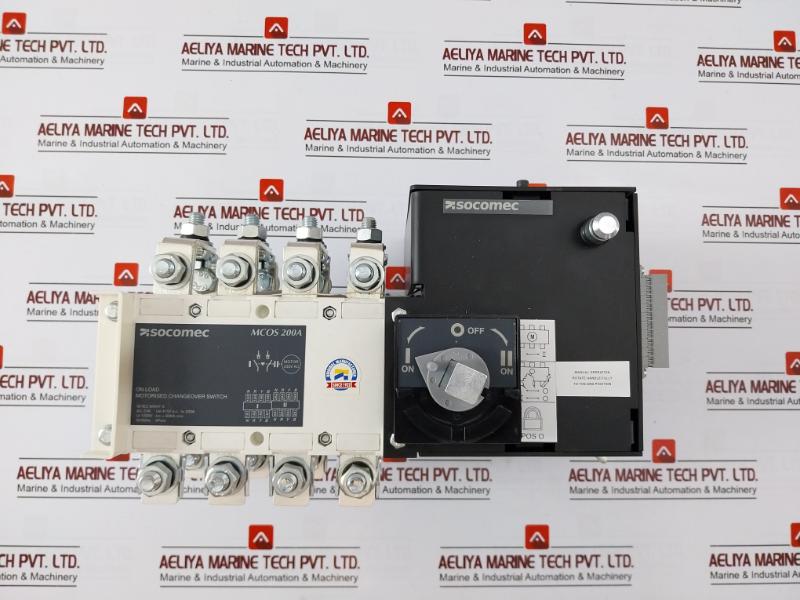 Socomec Mcos-4P-200A Pole Bypass Changeover Switch 125A-1600A 230Vac