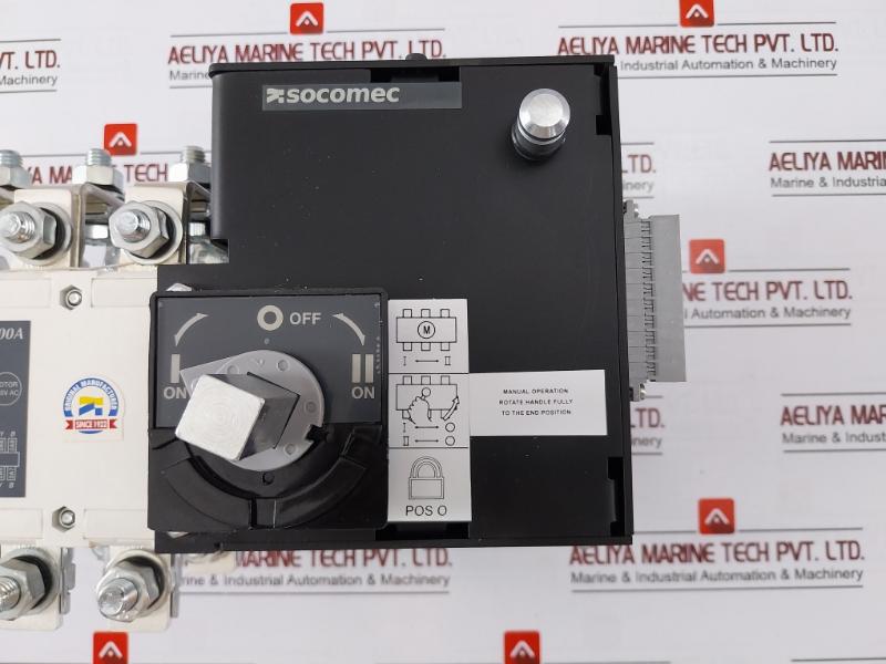 Socomec Mcos-4P-200A Pole Bypass Changeover Switch 125A-1600A 230Vac