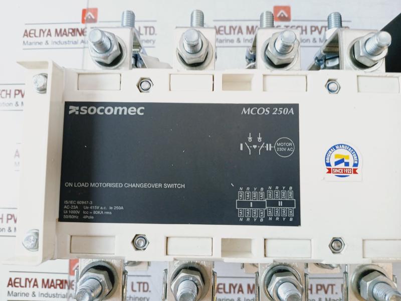 Socomec Mcos 250A Motorized Changeover Switch 415V Ac