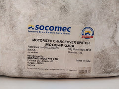 Socomec Mcos 320A Motorized Changeover Switch (Bcs) 4-pole 415V 80Ka