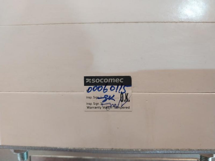 Socomec Mcos 400A Bypass Changeover Switch Ac-23A Gmc04004Poi 50/60Hz 4 Pole
