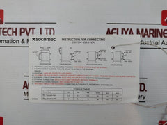 Socomec Mcos 400A Bypass Changeover Switch Ac-23A Gmc04004Poi 50/60Hz 4 Pole