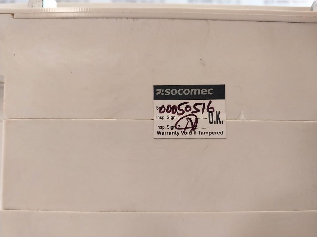 Socomec Mcos 400A 4 Pole Bypass Changeover Switch, 63A-3150A