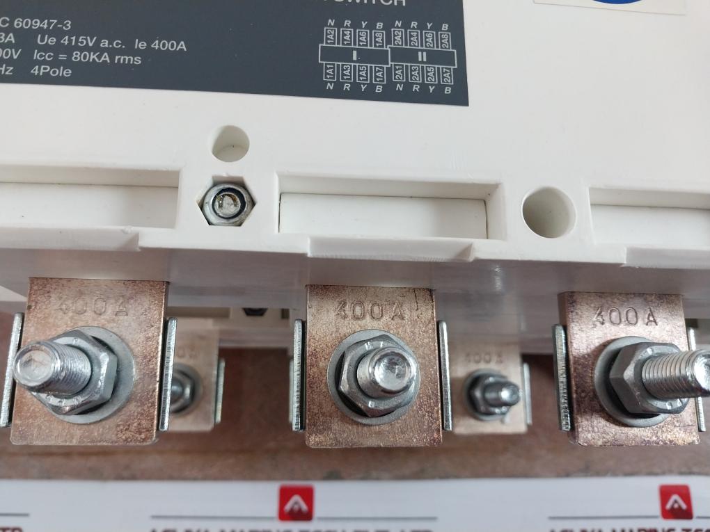 Socomec Mcos 400A 4 Pole Bypass Changeover Switch, 63A-3150A