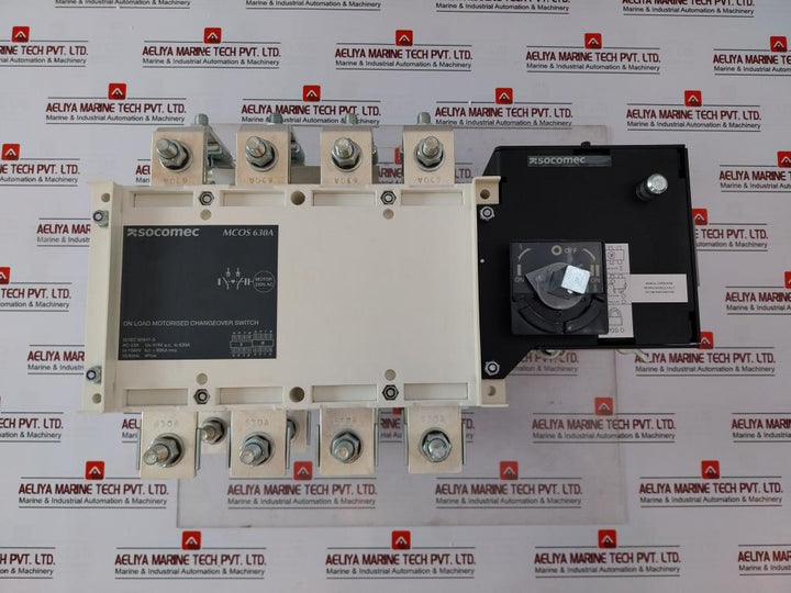 Socomec Mcos 630A 4-pole On Load Motorised Changeover Switch, Gmc06304Poi