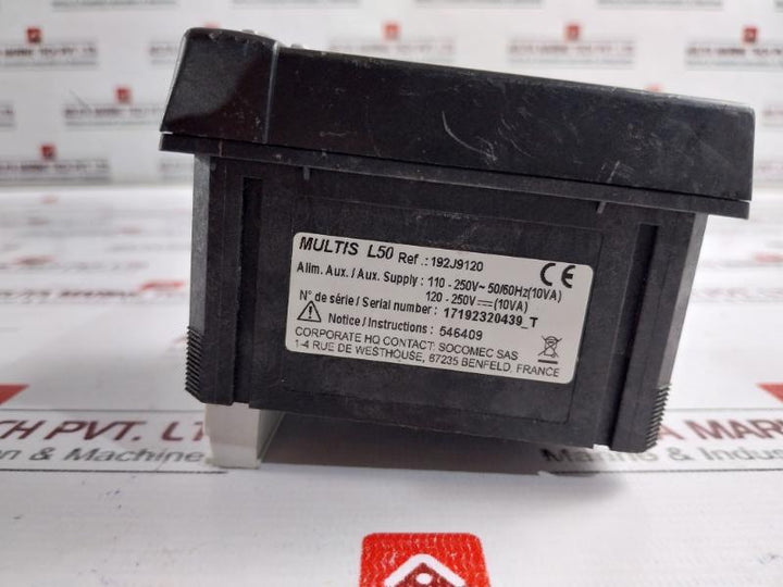 Socomec Multis L50 Digital Panel Meter 192J9120