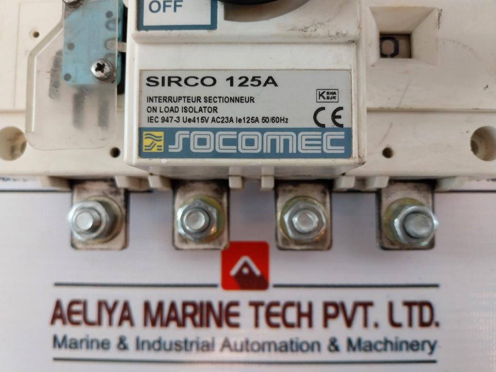 Socomec Sirco 125A Isolator Switch 50/60Hz