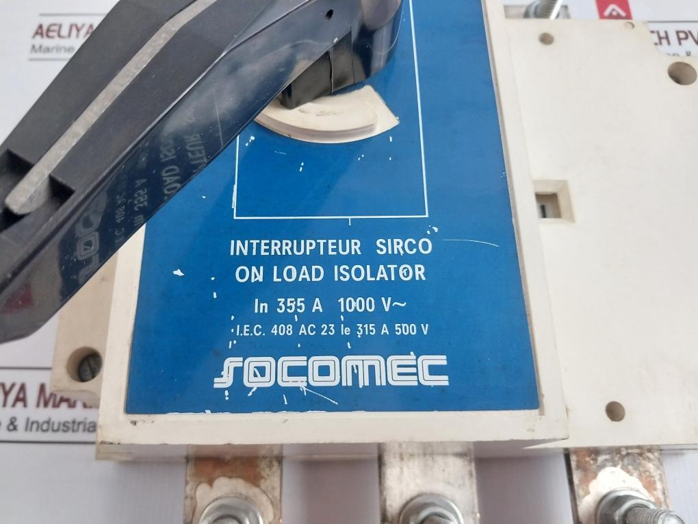 Socomec Sirco Pole Load Isolator Switch 355A 1000V~ 408 Ac 23 Ie 315A 500V