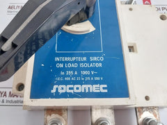 Socomec Sirco Pole Load Isolator Switch 355A 1000V~ 408 Ac 23 Ie 315A 500V