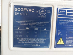 Sogevac Sv40 Bi Rotary Vane Vacuum Pump 1000Mbar 180-264V 50/60 Hz