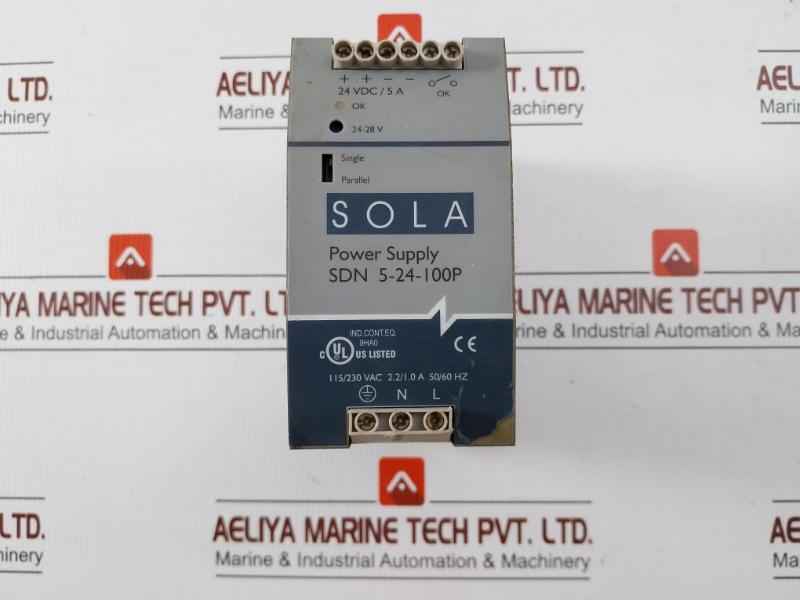 Sola/Hevi-duty Power Supply 115/230 Vac Part N0: Sdn 5-24-100P