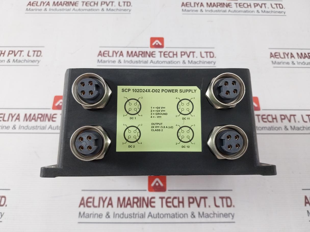 Sola Scp 102D24X-d02 Power Supply 24V/3.8A (X2) 50/60/400Hz 100-240V/2.4-1.4A