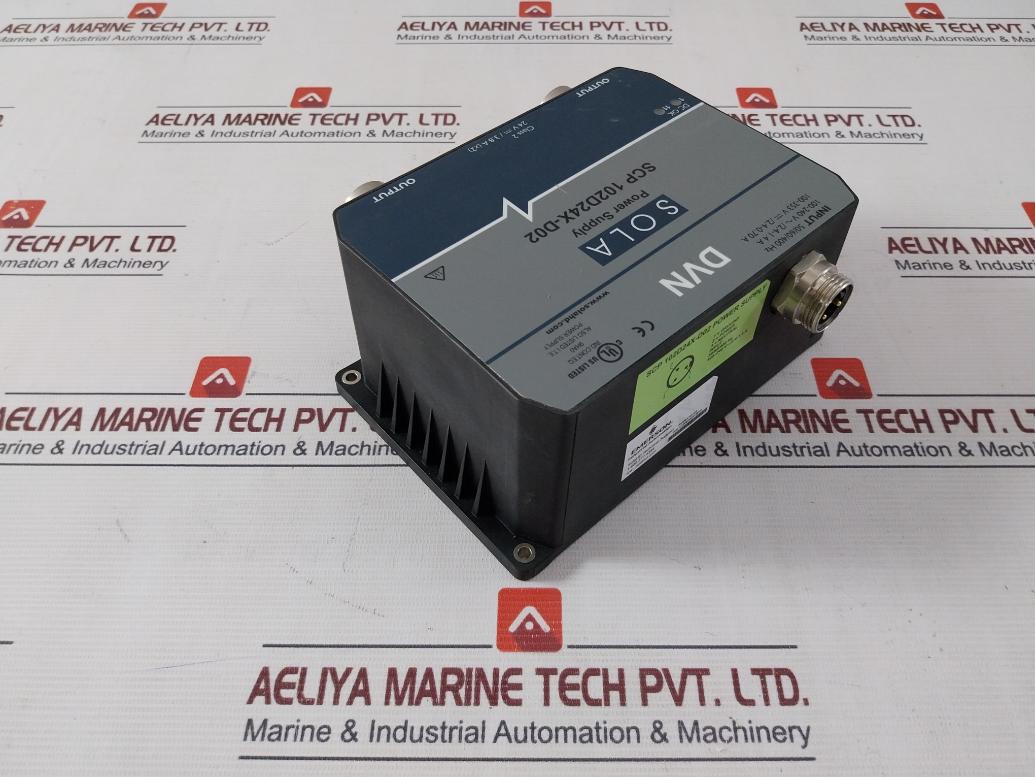 Sola Scp 102D24X-d02 Power Supply 24V/3.8A (X2) 50/60/400Hz 100-240V/2.4-1.4A