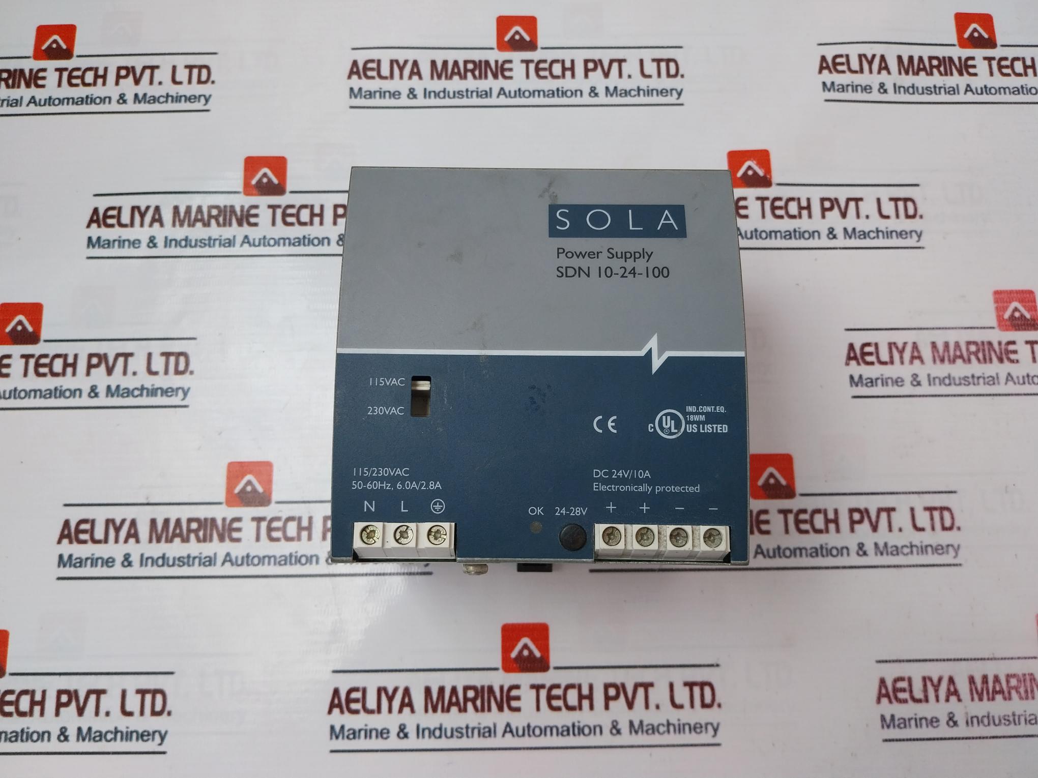 Sola SDN 10-24-100 Power Supply 115/230Vac 50/60Hz