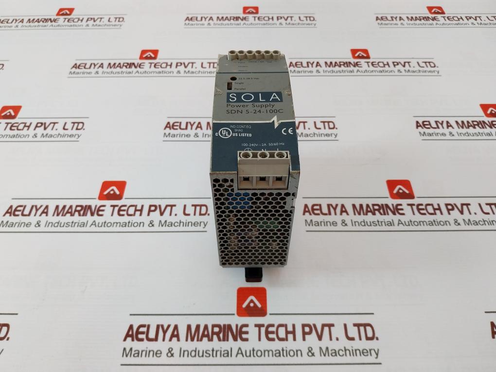 Sola Sdn 5-24-100C Din Rail Power Supply 24Vdc/5A -25C Ta 60C