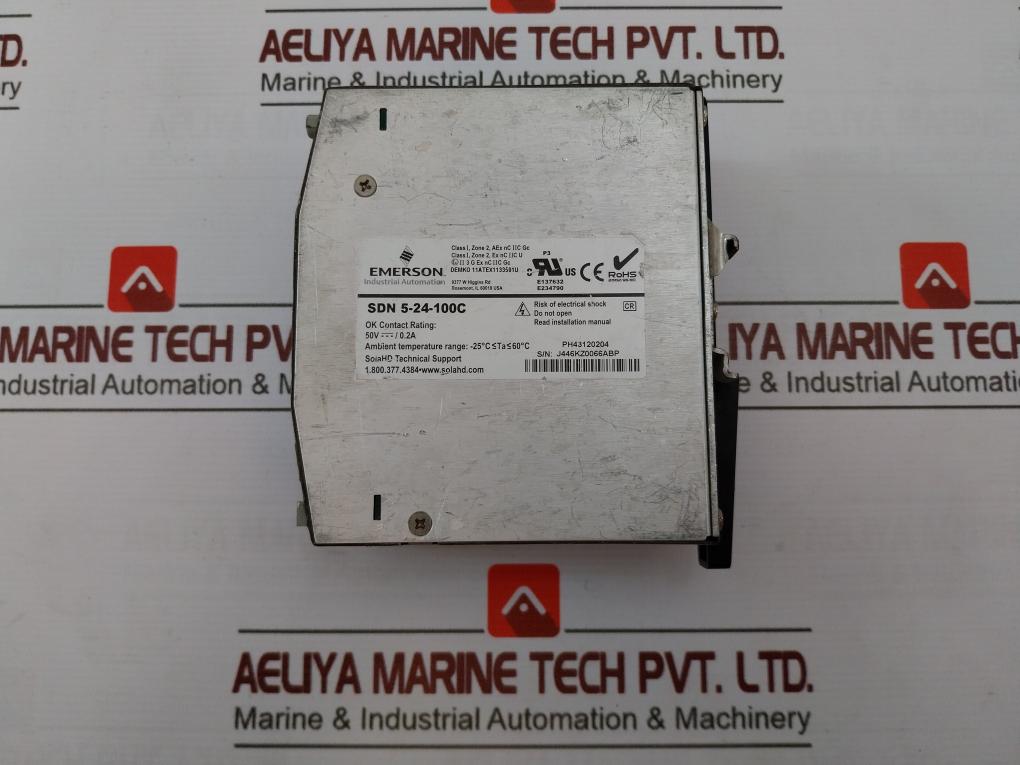 Sola Sdn 5-24-100C Din Rail Power Supply 24Vdc/5A -25C Ta 60C