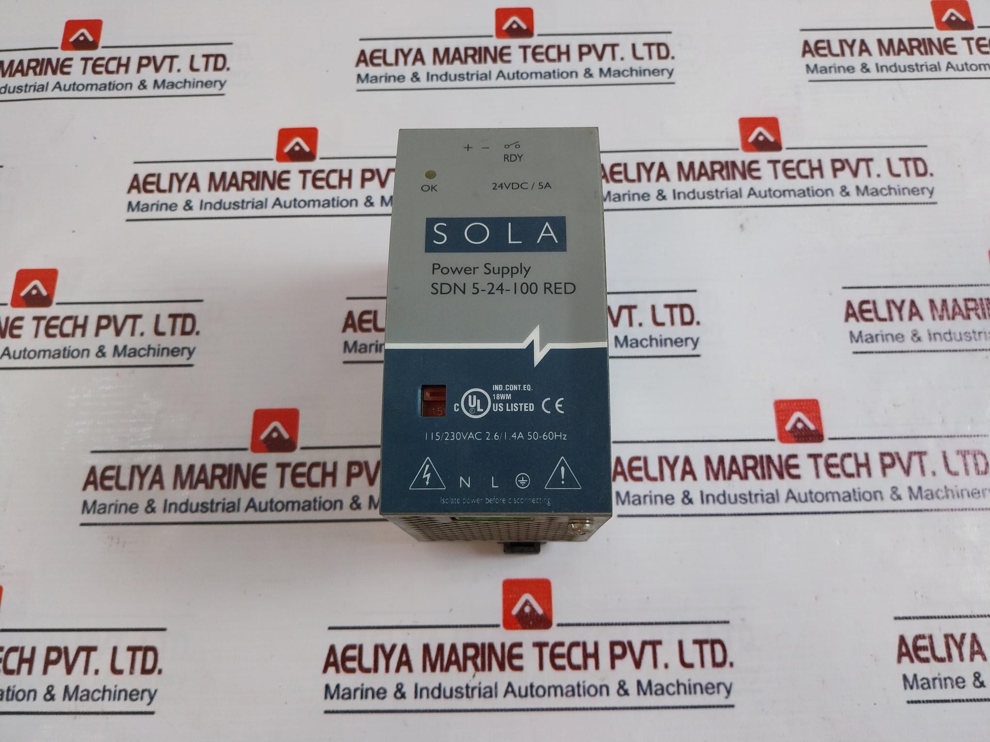 Sola Sdn 5-24-100 Red Power Supply 50/60Hz