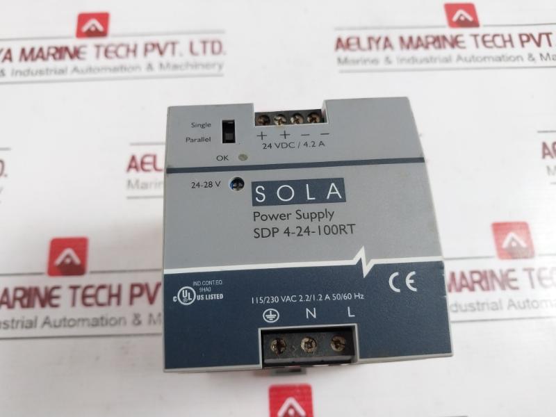 Sola Sdp 4-24-100Rt Power Supply Module 24V Dc 115/230V Ac 50/60 Hz 08089296A1