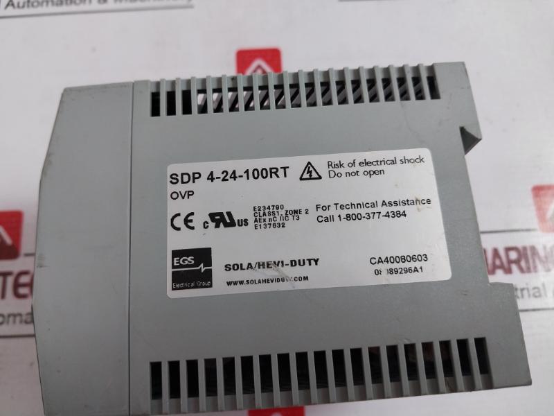 Sola Sdp 4-24-100Rt Power Supply Module 24V Dc 115/230V Ac 50/60 Hz 08089296A1