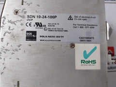 Sola Sdn 10-24-100P Power Supply 24Vdc/10A Ovp