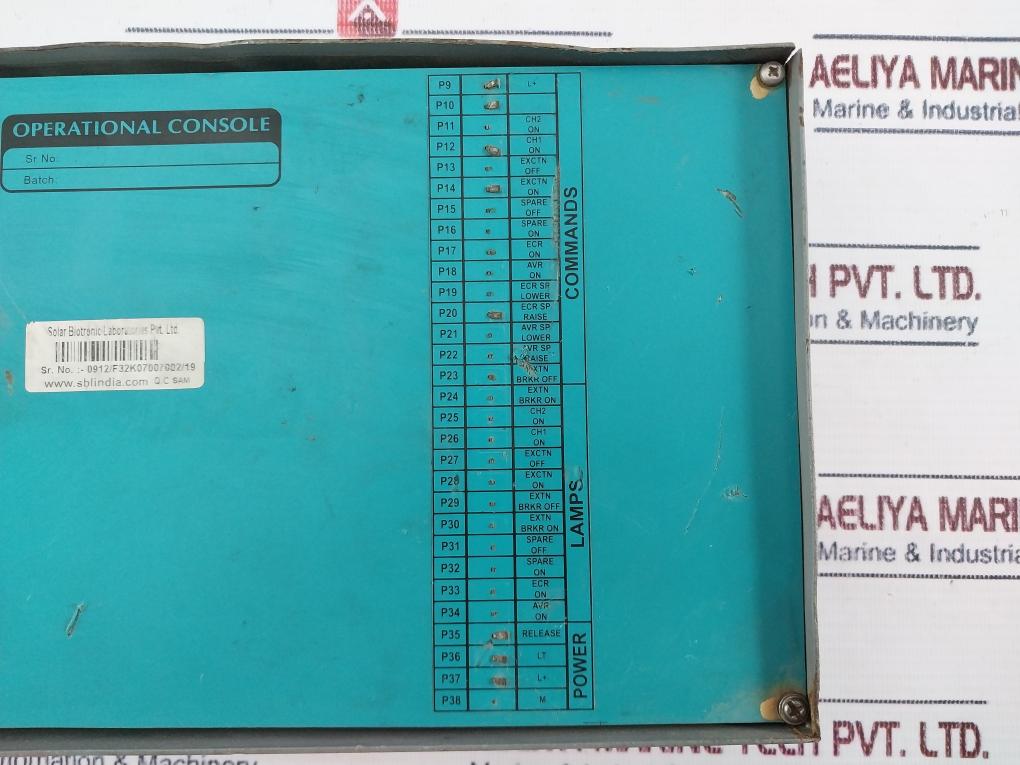 Solar Biotronic Laboratories Operational Console