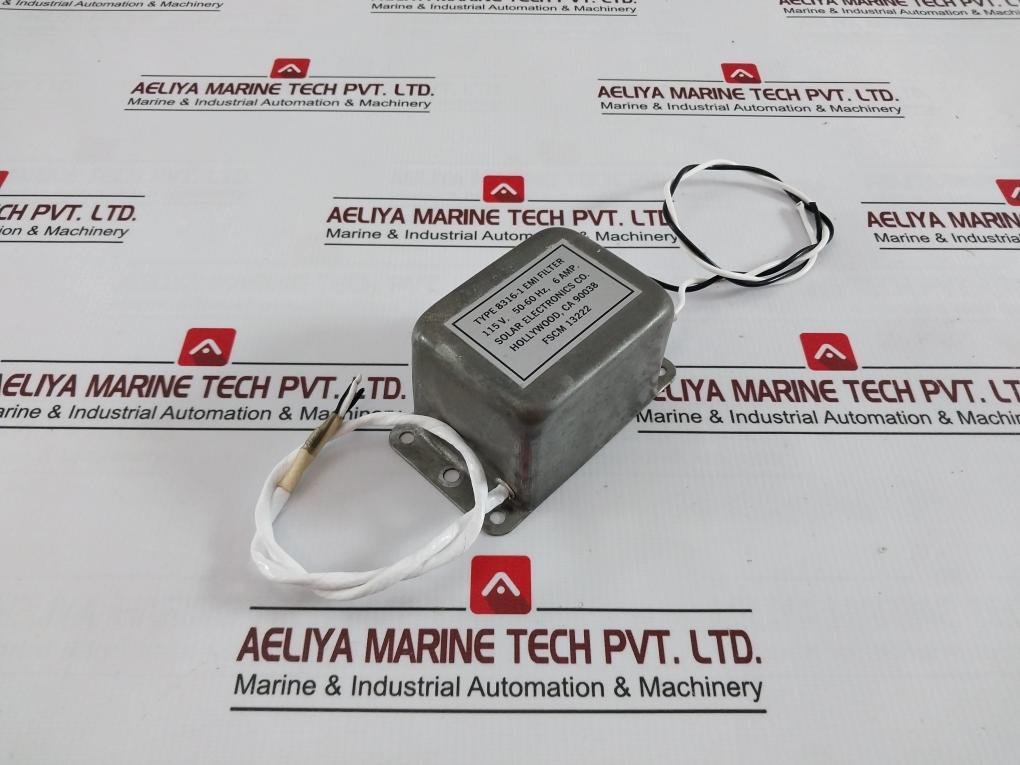Solar Electronics 8316-1 Emi Filter 115V 50-60 Hz, 6 Amp, Fscm 13222