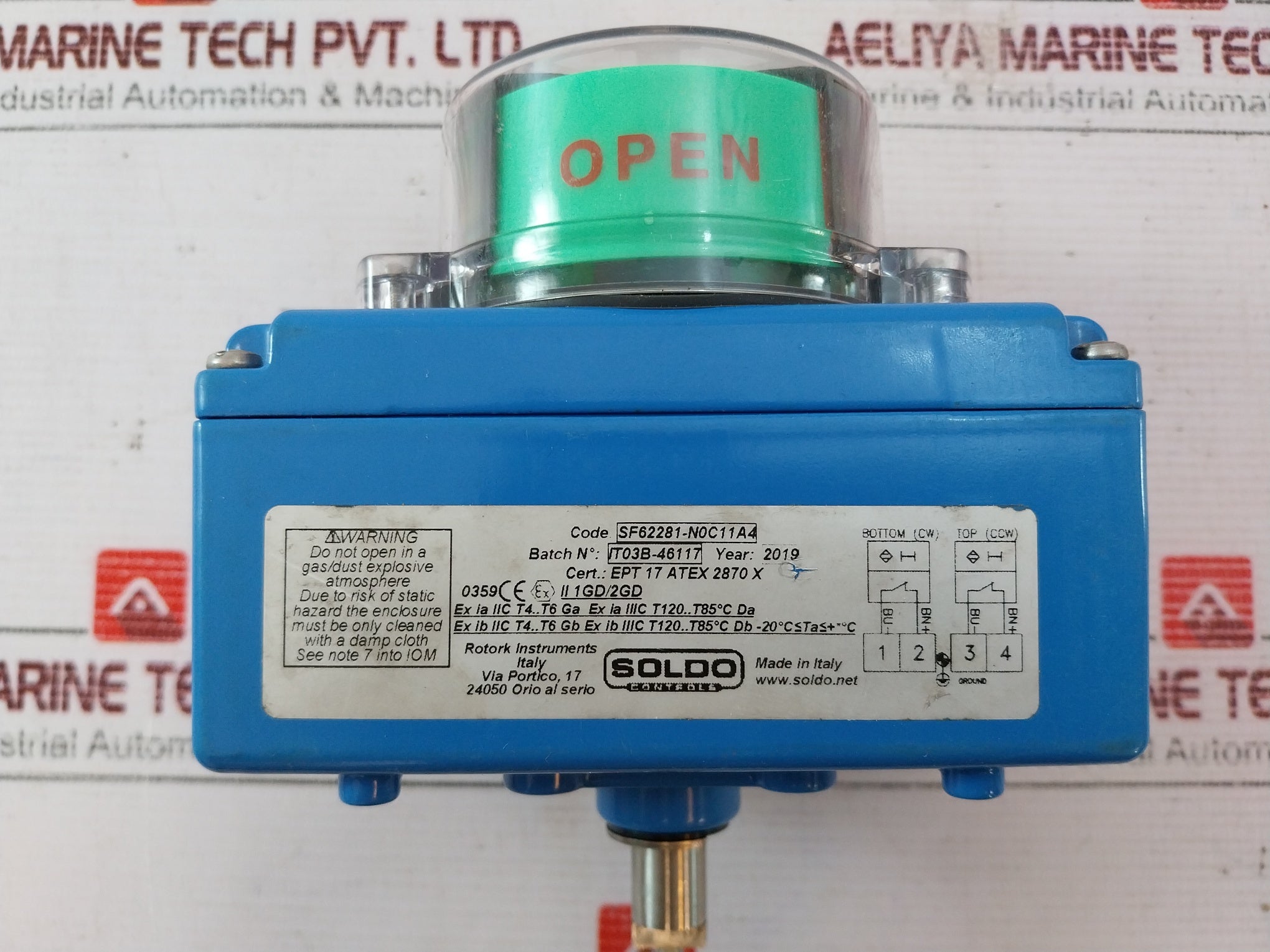 Soldo Controls Sf62281-n0C11A4 Limit Switch Ip66/67