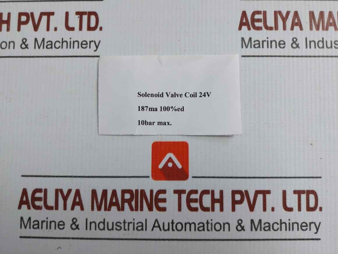 Solenoid Valve Coil 24V 10Bar 187Ma Brand Mpm