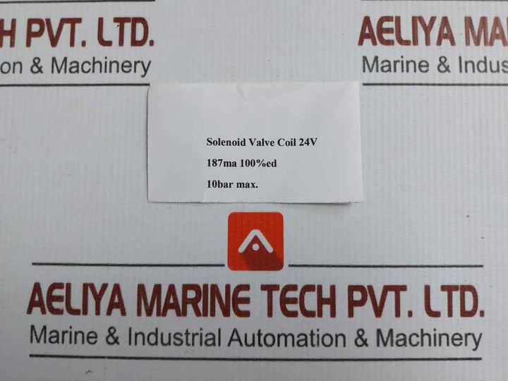 Solenoid Valve Coil 24V 10Bar 187Ma Brand Mpm