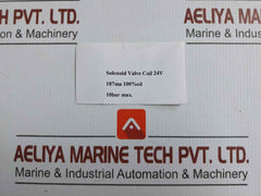 Solenoid Valve Coil 24V 10Bar 187Ma Brand Mpm