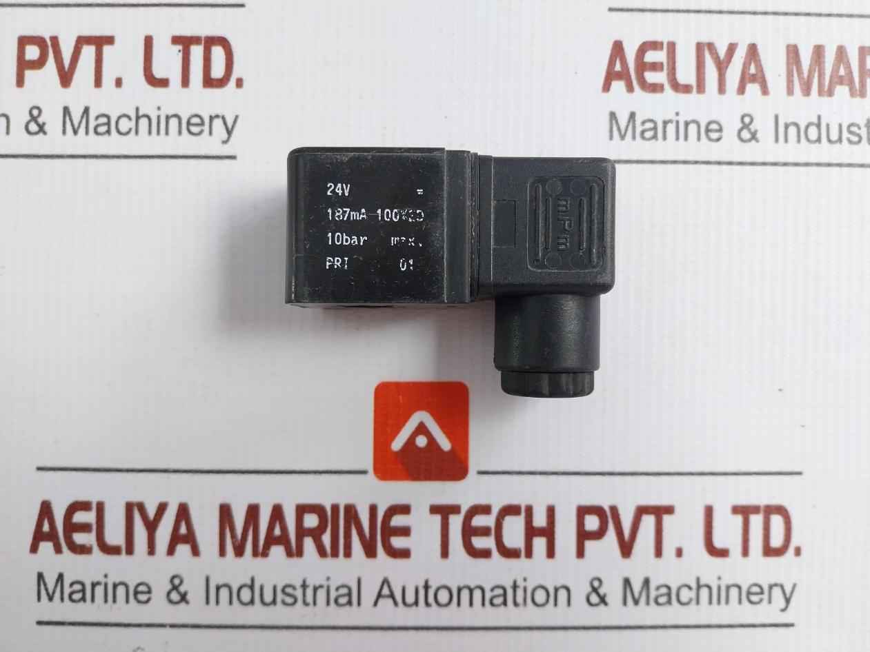 Solenoid Valve Coil 24V 10Bar 187Ma Brand Mpm