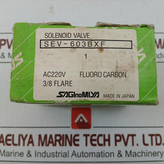 Solenoid Valve For Refrigerant 2.94 Mpa Saginomiya Sev-603Bxf