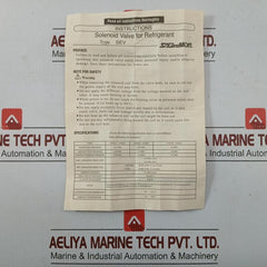 Solenoid Valve For Refrigerant 2.94 Mpa Saginomiya Sev-603Bxf