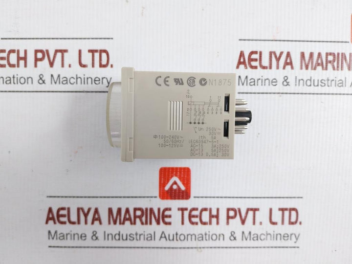 Solid-state-Timer-100-240Vac-50-60Hz-5A-0696882-6A-Omron-H3Cr-a8E-208491-8