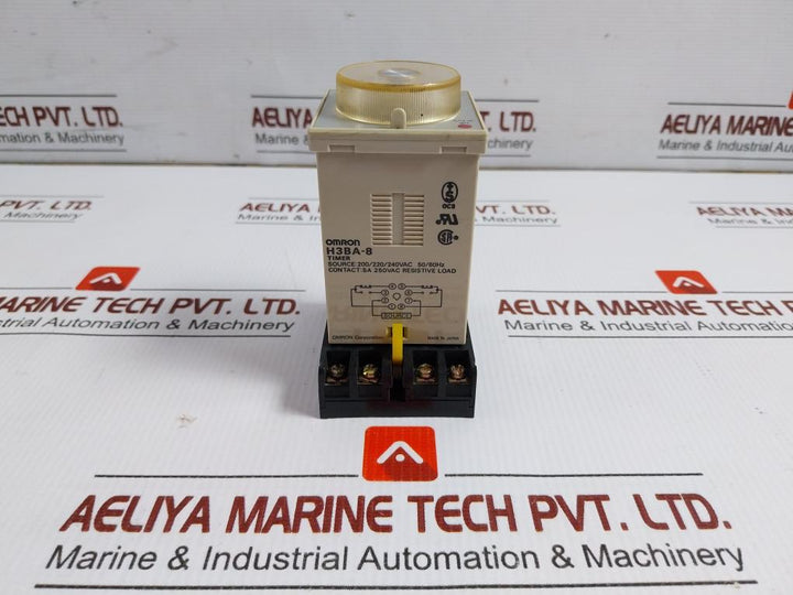 Solid-state-Timer-Withe-Base-P2Cf-08-200-220-240Vac-50-60Hz-10A-Omron-H3Ba-8-208455-3