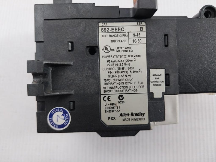 Solid-state Overload Relay 592-eefc E1 Plus Allen-bradley 600Vmax