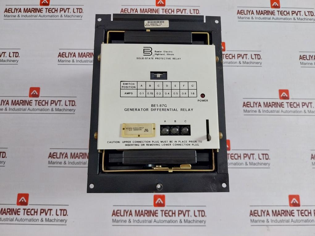 Solid-state Protective Relay Be1-87G Basler Electric