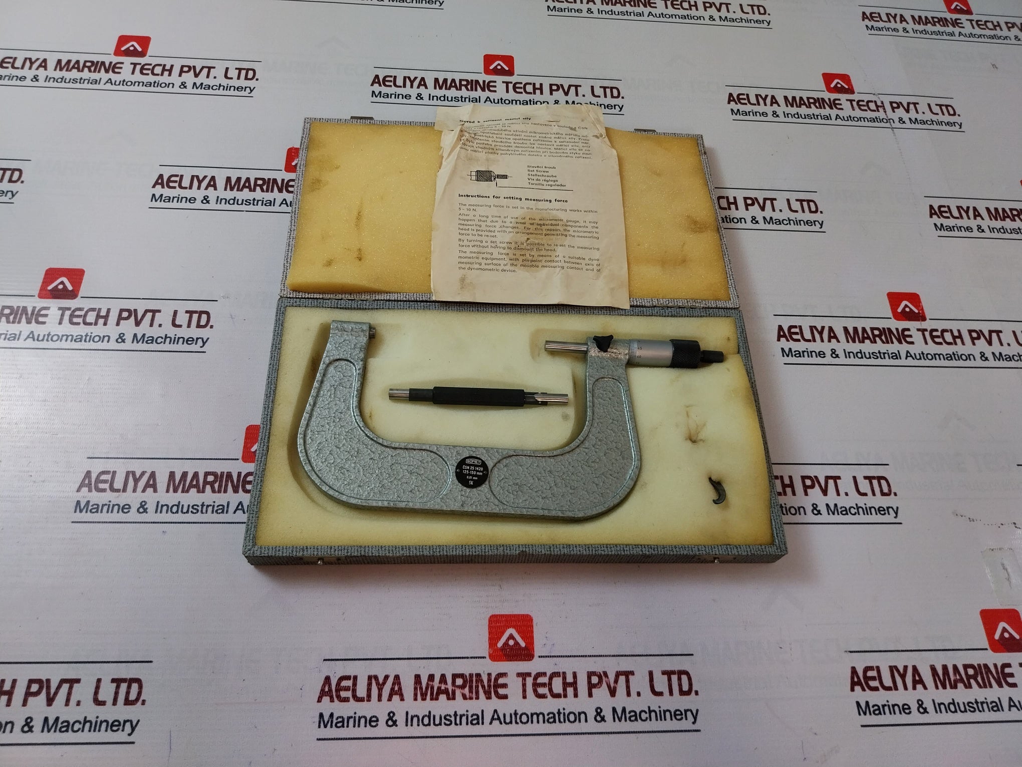 Somet Micrometer 125-150 Mm With Standard With Resolution 0,01 Mm Set