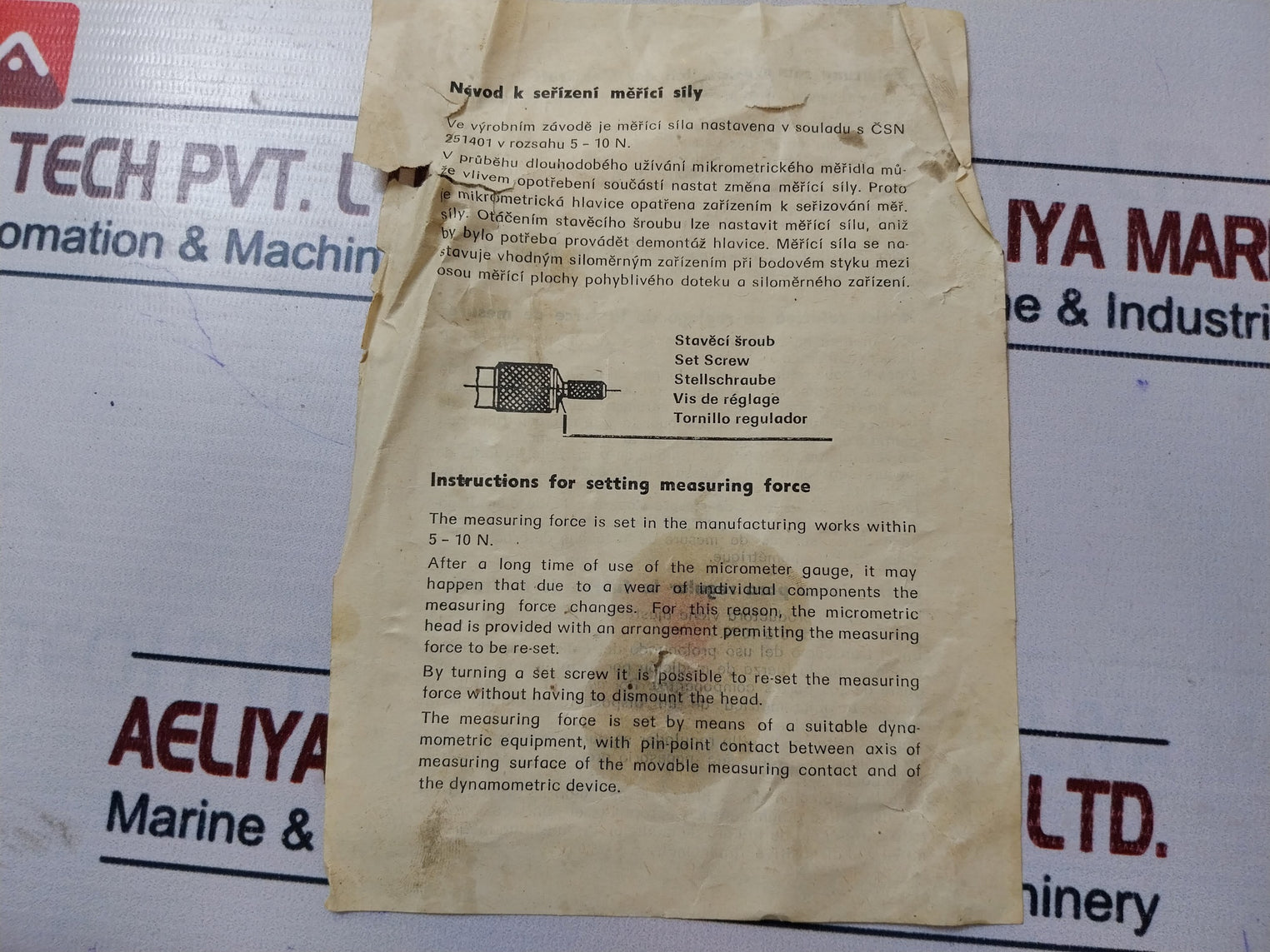 Somet Micrometer 125-150 Mm With Standard With Resolution 0,01 Mm Set