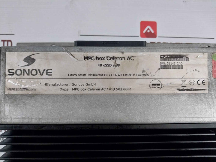 Sonove 413.501.0001 Mpc Box Celeron Ac 230Vac 18-36 Vdc