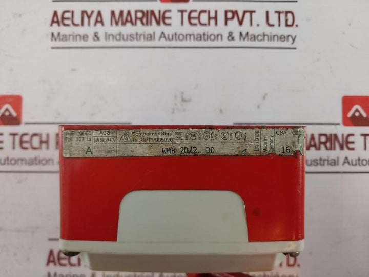 Sontheimer Wmb 20/2 Dd Control Switch Kw 380/440V Vde 0660 Ac3