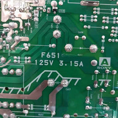 Sony A-1390-579-a Printed Circuit Board F651 125V 3.15A
