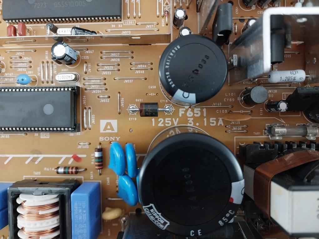 Sony A-1390-579-a Printed Circuit Board F651 125V 3.15A