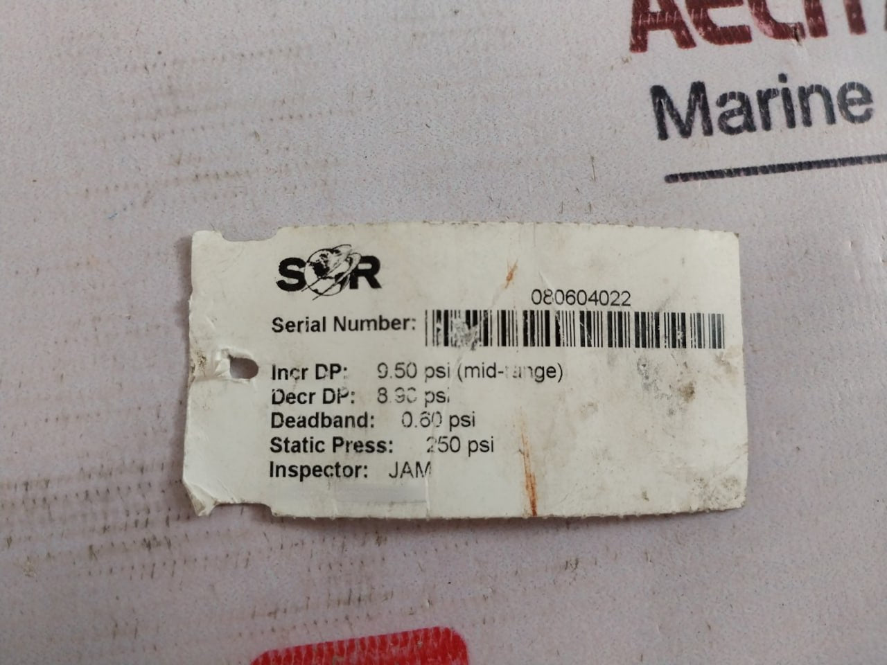Sor 17Rb-k2-n4-c1A-pbpp Differential Pressure Switch 500 Psi
