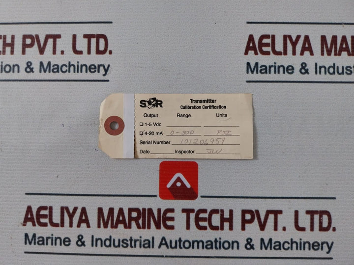 Sor 534Cr-tn51-p9-c1A-vt-c1 Pressure Transmitter