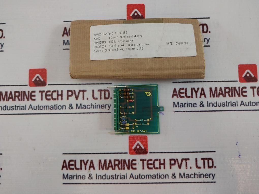 Soren T.Lyngso 600061190 Input Card Resistanc