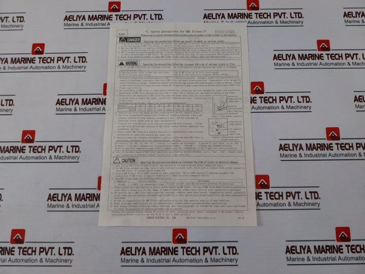 Soshin Electric Nf3100C-yxs Emi Filter 500 Vac 100A M0001 50/60 Hz